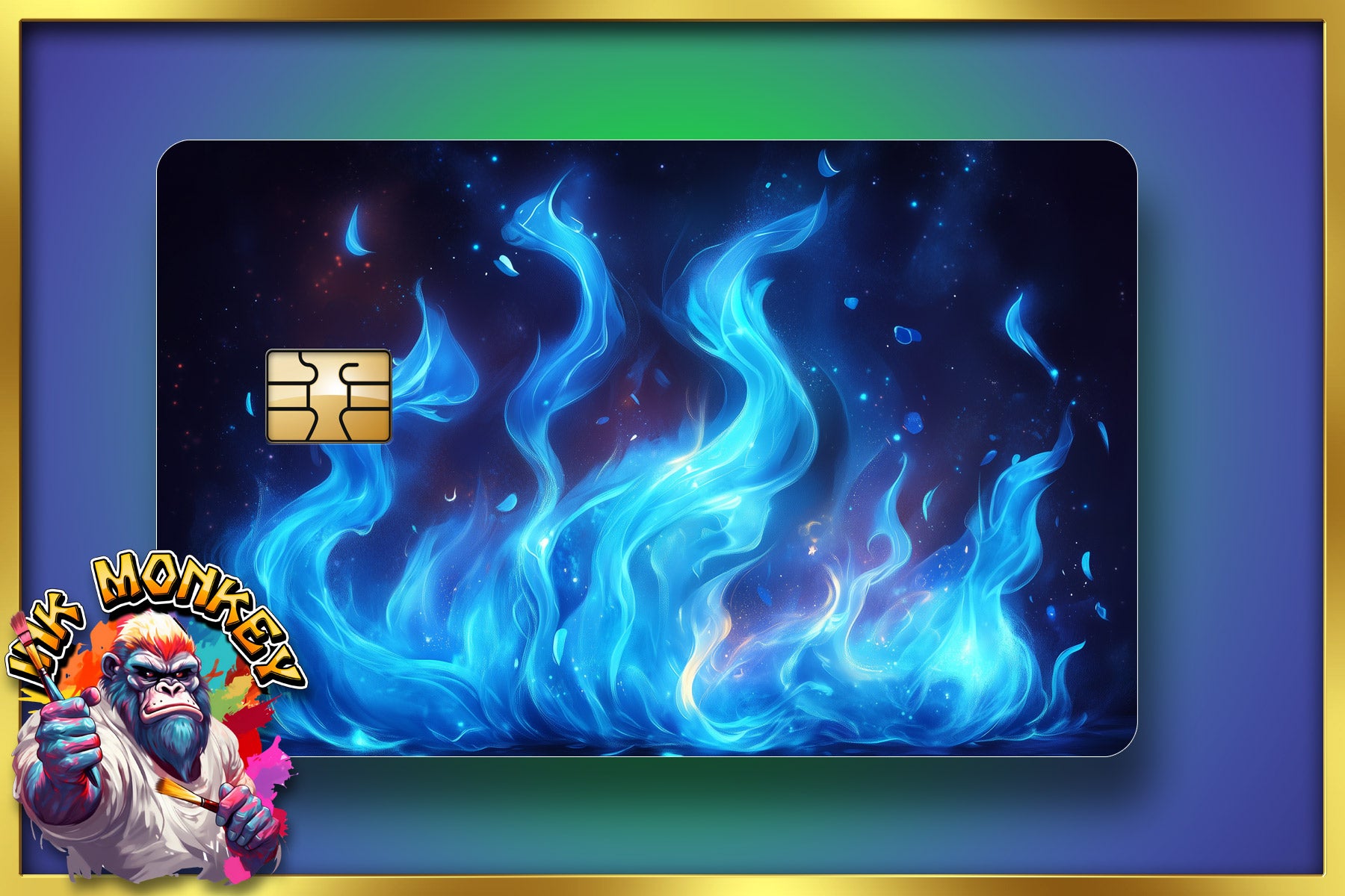 Blue Flame - Credit Card Wrap